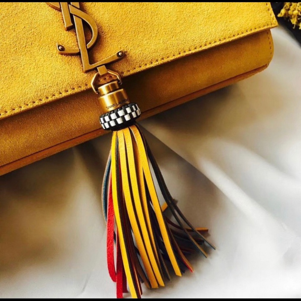 SOLD EBAY Saint Laurent Med Kate Monogram Tassle - Picture 4 of 6